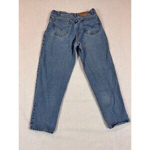 Vintage made in USA Levi's 560 Men's Loose Fit Tapered Leg Jeans Light Blue